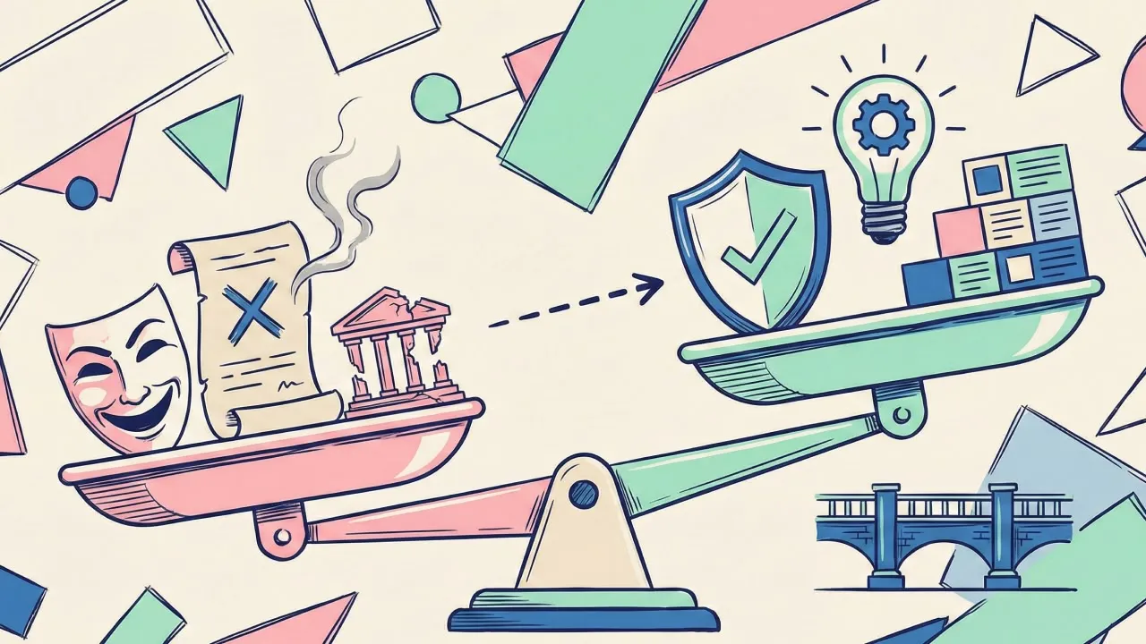 illustration of how to frame white lies and not to lie on a resume