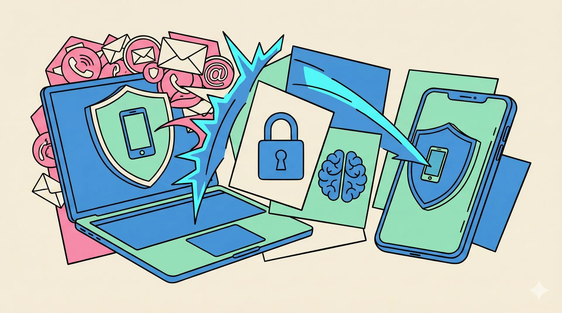 phone number privacy illustration for decorative purposes